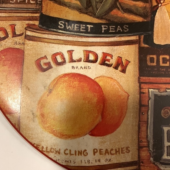 SAKURA HOMESTEAD PANTRY David Carter Brown 9 1/2" Cheese & Cracker Board Trivet - Picture 5 of 9